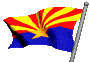 Waving Arizona Flag